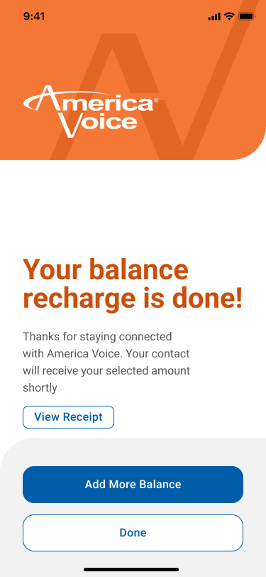 America Voice App — screen 6