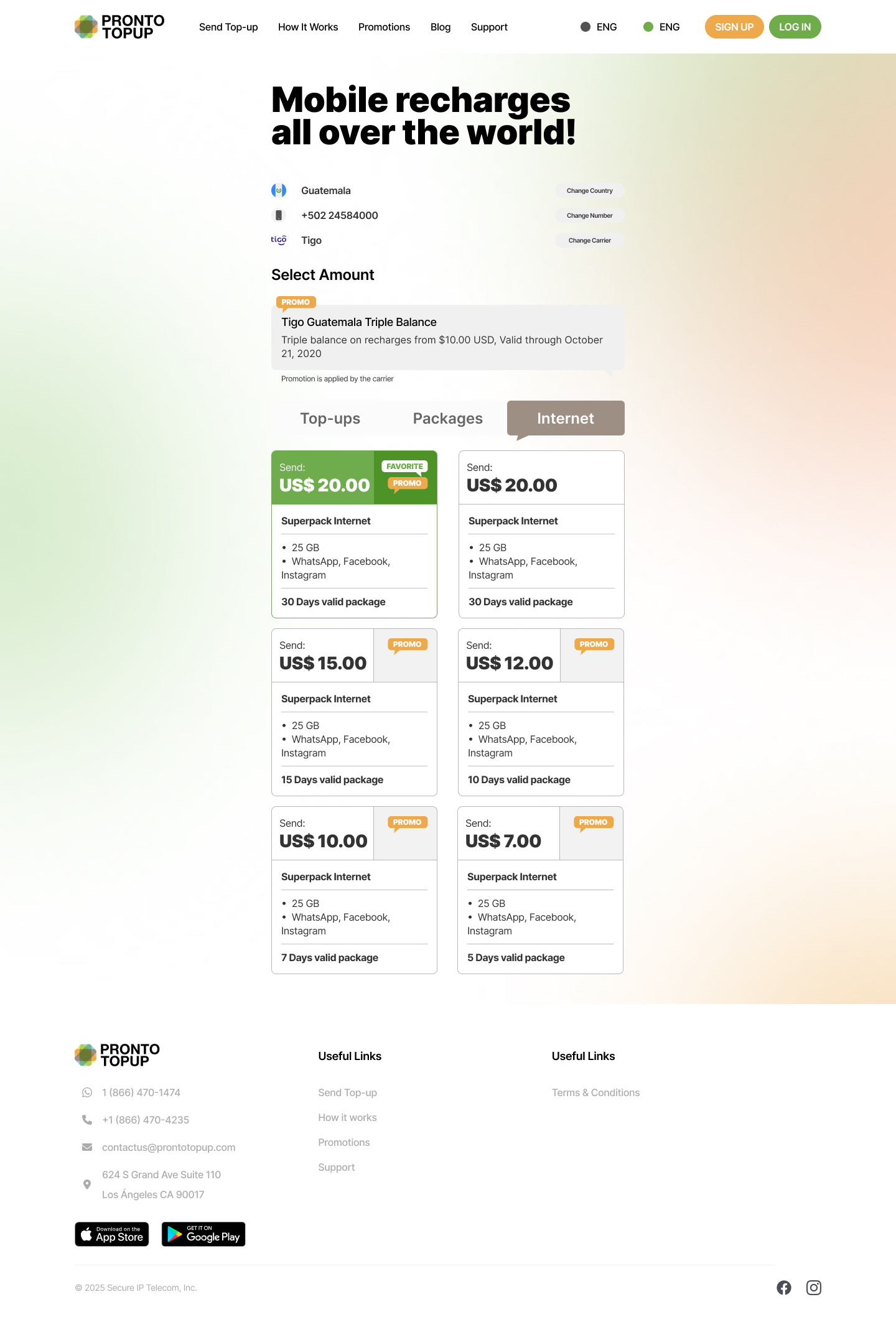 Pronto Top-up — screen 3