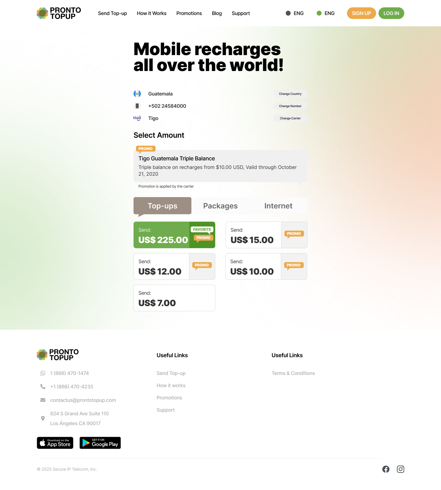 Pronto Top-up — screen 5