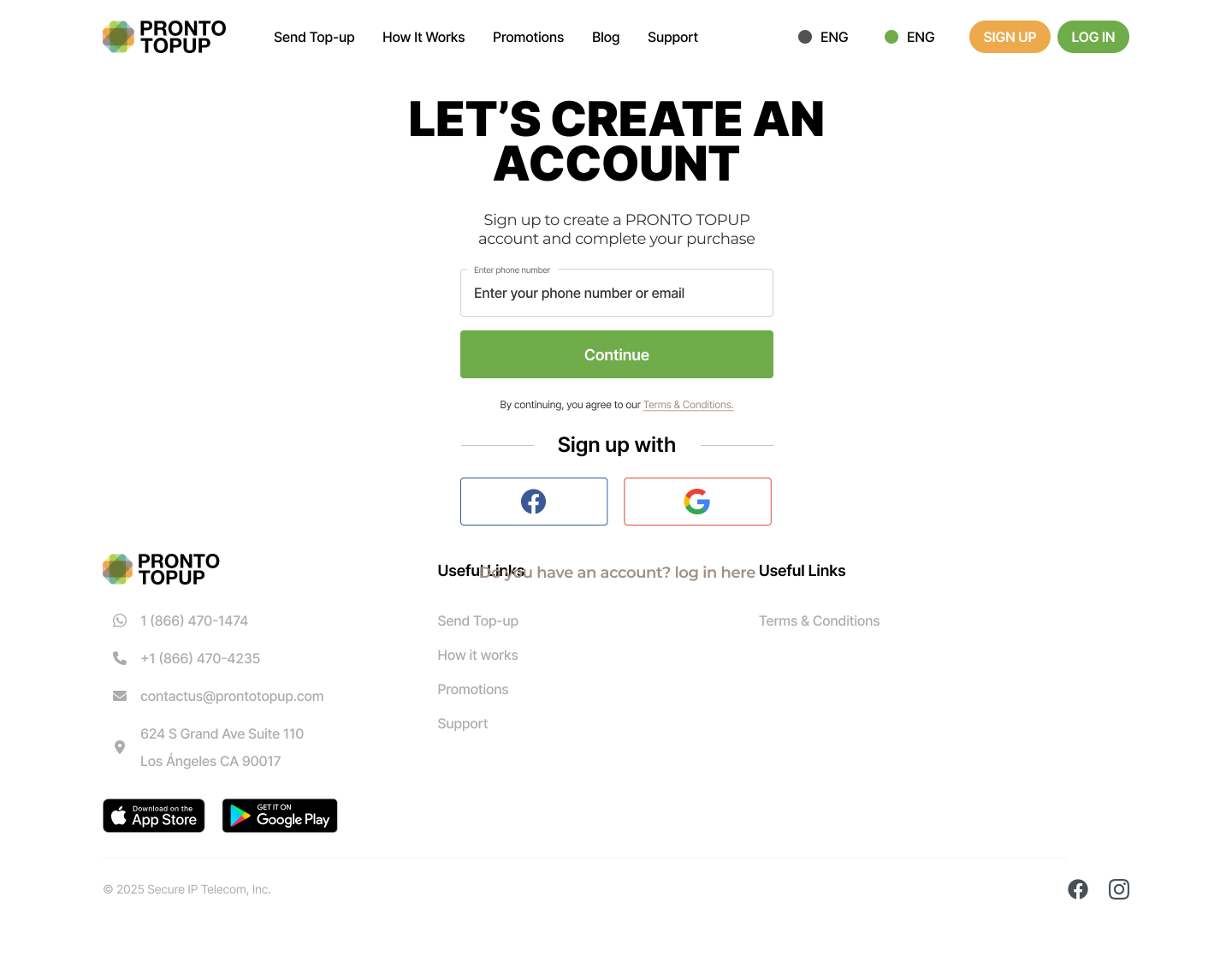 Pronto Top-up — screen 10